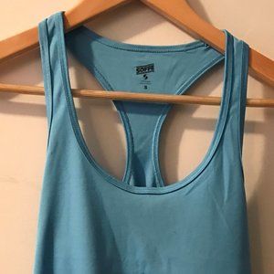 Soffe Size Small Teal/Blue Racerback Tank
